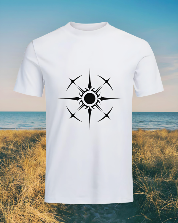 Tribal Sunburst Graphic T-Shirt – White Men's