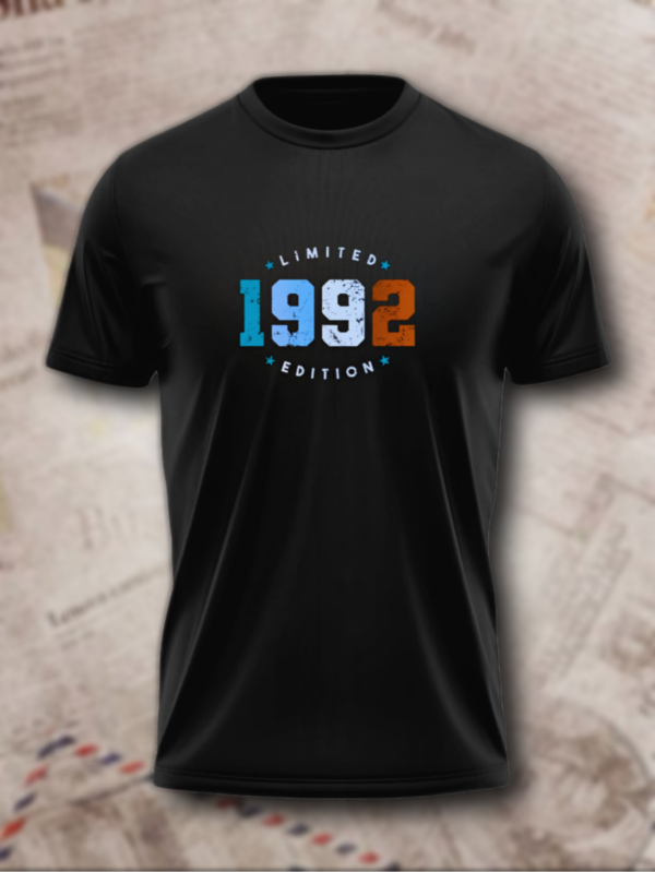 LIMITED EDITION 1992 Vintage Black Men's T-Shirt